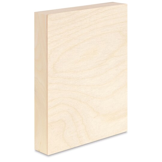 American Easel; American Easel Clear Gessoed Wood Panel - 10" x 12", 1-5/8" Profile; Category:Wood & Hardboard Panels; Image:1